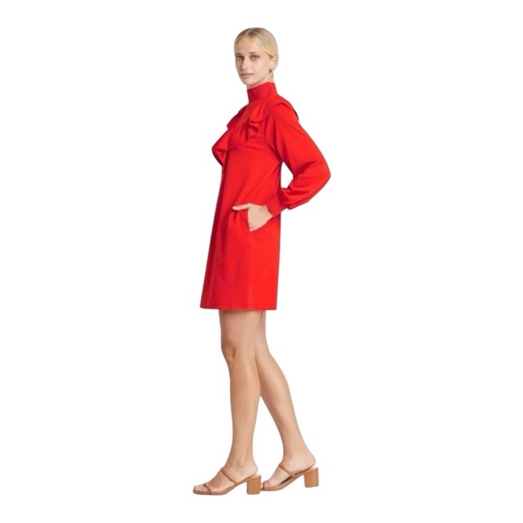 Who What Wear Fiery Red Long Sleeve Sheath Ruffle Dress
Size: Small - Picture 2 of 15
